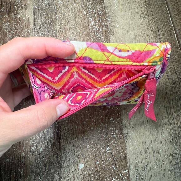 Vera Bradley Clementine Floral Print Trifold Wallet ID Pocket - Picture 7 of 8